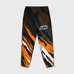Детские брюки 3D KTM - Рваный гексагон 