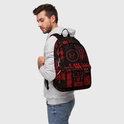 Рюкзак 3D Twenty one pilots pattern rock - фото 2
