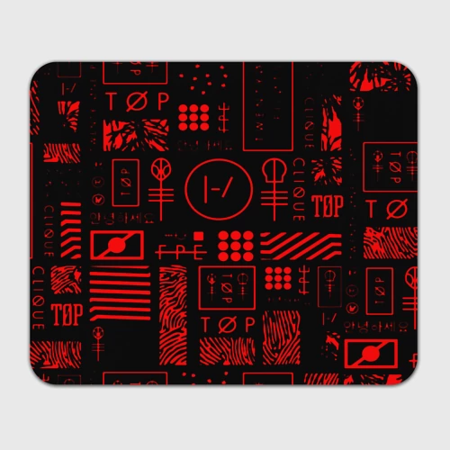 Прямоугольный коврик для мышки Twenty one pilots pattern rock