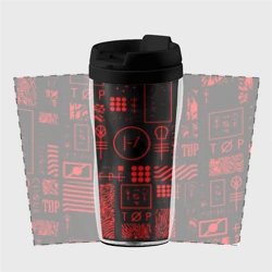 Термокружка-непроливайка Twenty one pilots pattern rock - фото 2