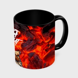 Кружка с полной запечаткой Батя жарит шашлыки