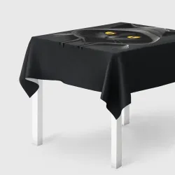 Скатерть 3D Кот-хакер в капюшоне