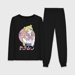Женская пижама с лонгсливом хлопок Прекрасная  Сейлор Мун