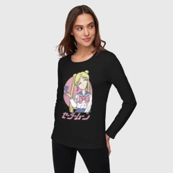 Женский лонгслив хлопок Прекрасная  Сейлор Мун - фото 2