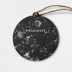 Деревянная игрушка круг Peugeot black ice