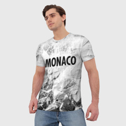 Мужская футболка 3D Monaco white graphite - фото 2