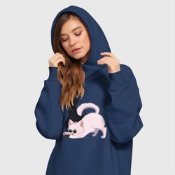 Платье-худи хлопок Магическая битва Сатору Годзё Сугуру Гэто коты - фото 2