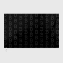 Флаг 3D Биткоин - символ буквы