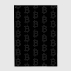 Постер Биткоин - символ буквы