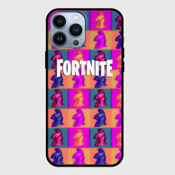 Чехол для iPhone 13 Pro Max Fortnite logo pattern game