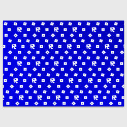 Roblox blue pattern – Поздравительная открытка с принтом купить