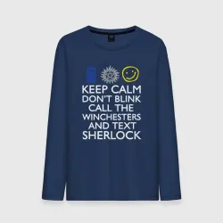 Мужской лонгслив хлопок Doctor Sherlock