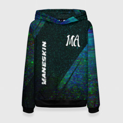 Женская толстовка 3D Maneskin glitch blue