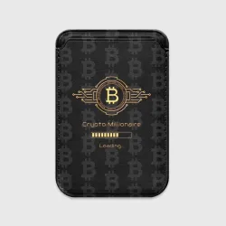 Картхолдер Magsafe магнитный Биткоин миллионер - золотой