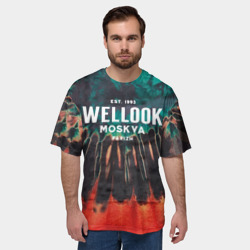 Мужская футболка oversize 3D Тie Dye Look - фото 2