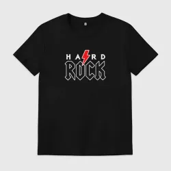 Мужская футболка хлопок Hard rock on dark