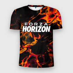 Мужская футболка 3D Slim Forza Horizon red lava