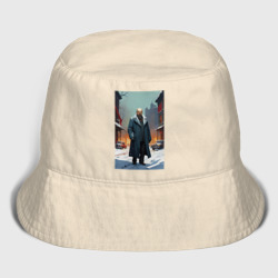 Мужская панама хлопок Ленин зимой без охраны - нейросеть