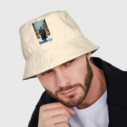 Мужская панама хлопок Ленин зимой без охраны - нейросеть - фото 2