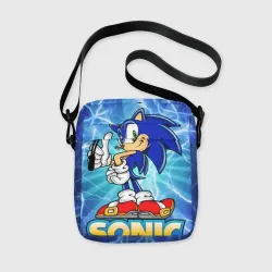 Сумка через плечо 3D Соник синий еж