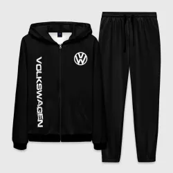 Мужской костюм 3D Volkswagen logo white