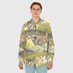 Мужская рубашка oversize 3D Найди опоссума - фото 2