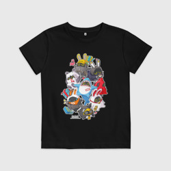 Детская футболка хлопок Кролики из Zenless zone zero