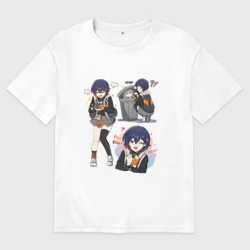 Женская футболка хлопок Oversize Такая разная Ellen Joe - Zenless zone 