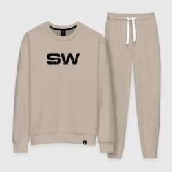 Женский костюм хлопок Street Workout OldSchool Black