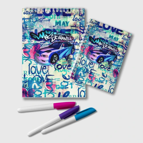 Блокнот NFS Most Wanted graffitti