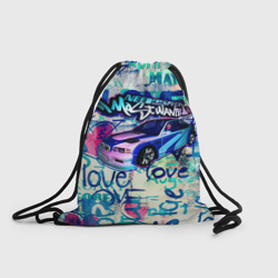 Рюкзак-мешок 3D NFS Most Wanted graffitti