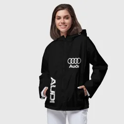 Женская ветровка 3D AUDI sport white - фото 2