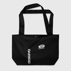 Пляжная сумка 3D Daewoo logo white