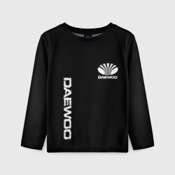 Детский лонгслив 3D Daewoo logo white