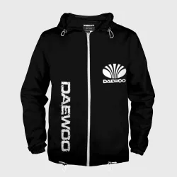 Мужская ветровка 3D Daewoo logo white