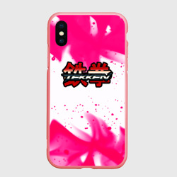Чехол для iPhone XS Max матовый Tekken neon flame