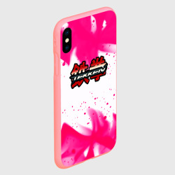 Чехол для iPhone XS Max матовый Tekken neon flame - фото 2