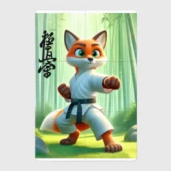Магнитный плакат 2Х3 Kyokushin karate - fox
