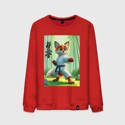 Мужской свитшот хлопок Kyokushin karate - fox