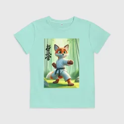 Детская футболка хлопок Kyokushin karate - fox