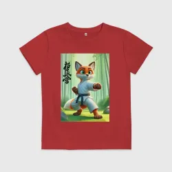 Детская футболка хлопок Kyokushin karate - fox