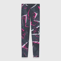 Леггинсы 3D Яркий абстрактный узор для спорта