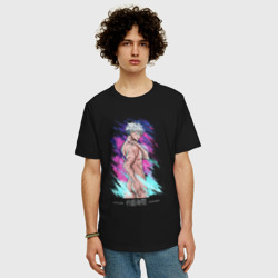 Мужская футболка хлопок Oversize Сатору Годжо Бесконечность - фото 2