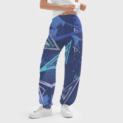Женские джоггеры оверсайз 3D Яркий абстрактный узор для спорта - фото 2