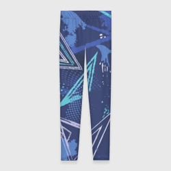 Леггинсы 3D Яркий абстрактный узор для спорта