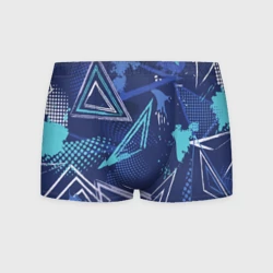 Мужские трусы 3D Яркий абстрактный узор для спорта