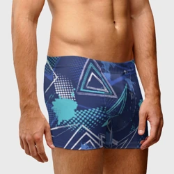 Мужские трусы 3D Яркий абстрактный узор для спорта - фото 2