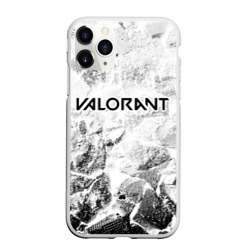 Чехол для iPhone 11 Pro Max матовый Valorant white graphite
