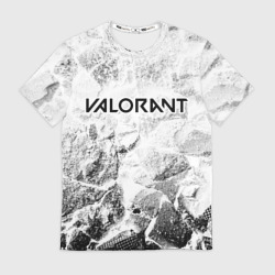 Мужская футболка 3D Valorant white graphite