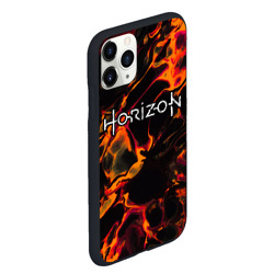 Чехол для iPhone 11 Pro Max матовый Horizon red lava - фото 2